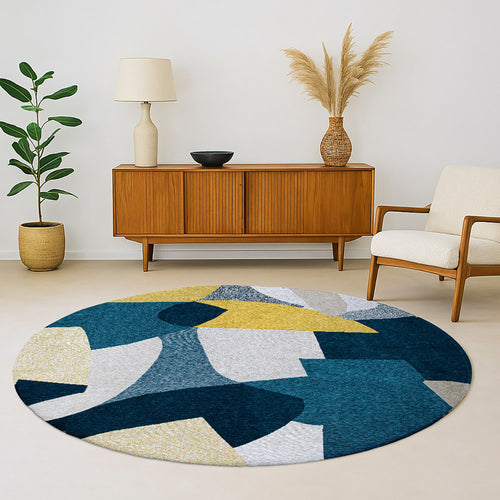 Louis De Poortere vloerkleed Duck Song - multicolor - 240x240cm - vtwonen shop