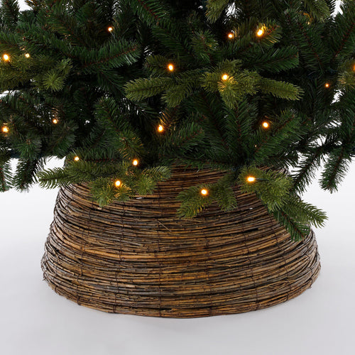 Mica Decorations Kerstboommand - H21 x Ø50 cm - Wilgentakken - Bruin