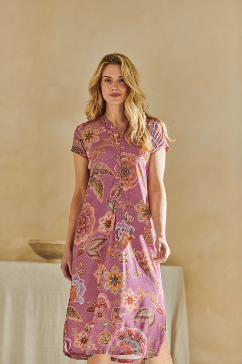 Pip Studio - Dalia Nachthemd - Dames - Matata - Lila - XL - vtwonen shop