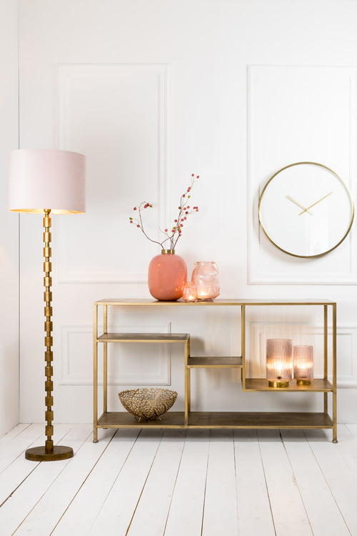 Light & Living tafel  - goud - 141x37x81 cm