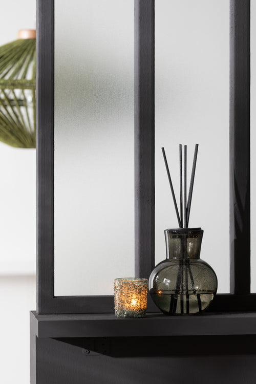 J-Line geurstokjes Deksel Olive & Frank Incense - glas - groen