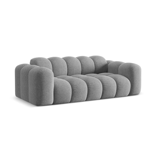 Cosmopolitan Design - Bank Treno 3-zits, chenille lichtgrijs - 94x210x70cm