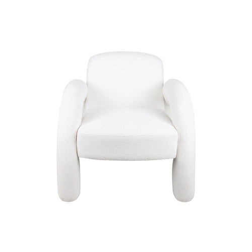 Leitmotiv stoel Brazo Melange - wit - 88x74x74cm - vtwonen shop