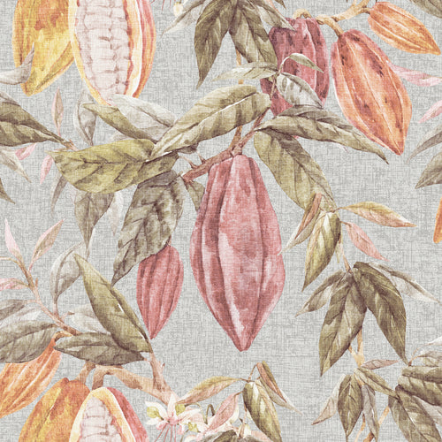 Sanders & Sanders behang bladeren vergrijsd groen, grijs en terracotta - 53 cm x 10 m - 640220 - vtwonen shop