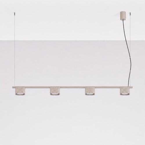Sollux Lighting Kroonluchter RIFF 4 taupe Gx53 - 122x10x208cm