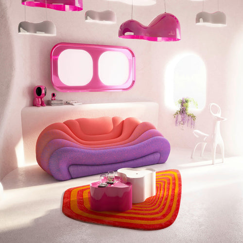 Kare Design Vloerkleed Electric Diamond oranje