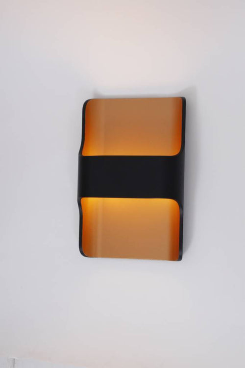 Artdelight Wandlamp Dallas - Zwart/Koper