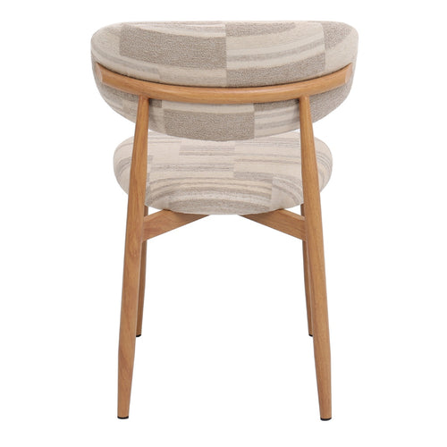 DÉJA Living Eetkamerstoel Skara - Greige/Naturel - Set van 2 - vtwonen shop