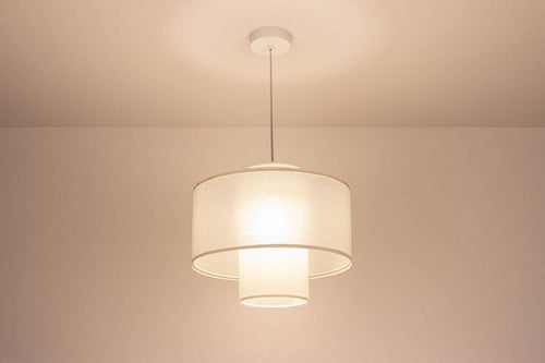 bpskoncept hanglamp Twin - crème - Ø35 cm