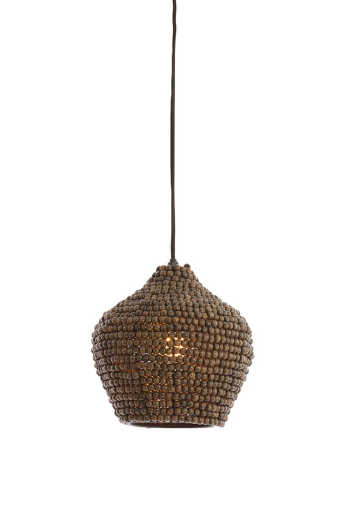 Light & Living hanglamp KALENGA - bruin - Ø21x22cm