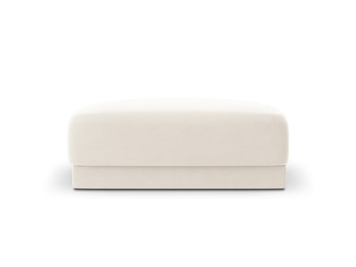 Micadoni Poef Miley flueel, lichtbeige - 90x90x40cm