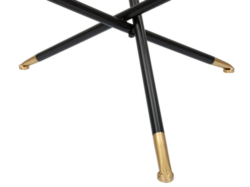 Mauro Ferretti koffietafel - Ø 80x46,5 cm - zwart/bruin