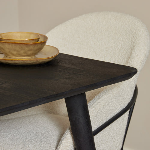 Starfurn  eettafel Omaha - zwart - 100x200x76cm
