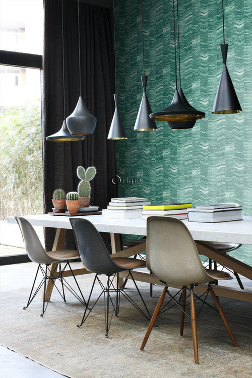 Origin Wallcoverings behang marmer motief smaragd groen - 53 cm x 10,05 m - 337248 - vtwonen shop