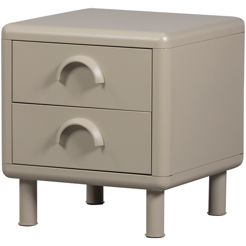 WOOOD Ladekast met 2 lades Rune - Metaal - Honinggeel - 45x42x42 - vtwonen shop