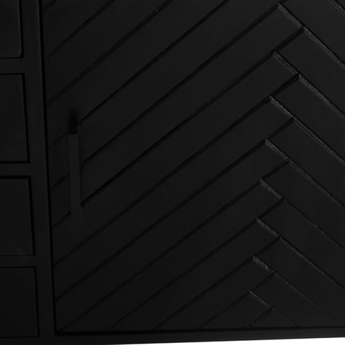 Dressoir Isa Zwart Visgraat Klein Mangohout - Giga Meubel - vtwonen shop