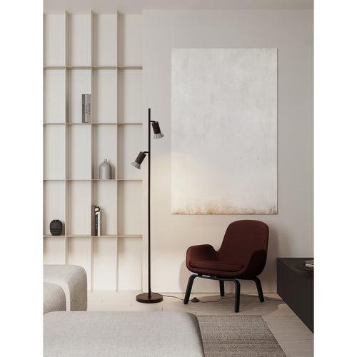Nova Luce LUVIA Vloerlamp met meerdere armen, oxidebrons, zwart, LED GU10 2x10W