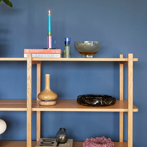 Hübsch kommen Leo - glas - ø26xh4, ø32xh5cm