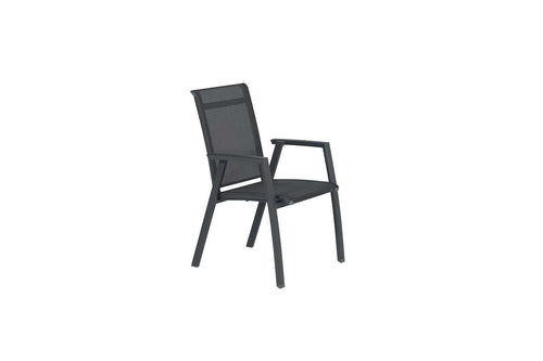 Gala dining fauteuil - carbon black - antraciet