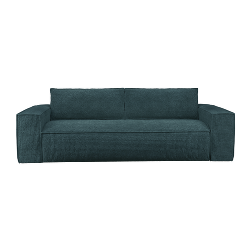 Sia Home - Slaapbank met Dunlopillo-matras, 160 cm JOAN - fluweel oceaanblauw 234cm