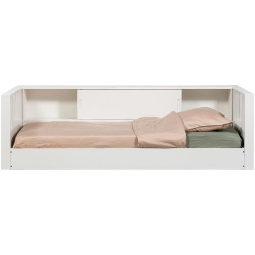 WOOOD bedbank Carter - Grenenhout - Wit - 90x200