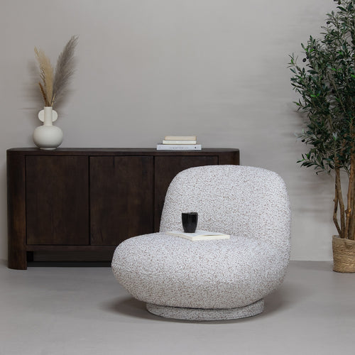 DÉJA Living Fauteuil Léa - Stof/Metaal - Beige - vtwonen shop