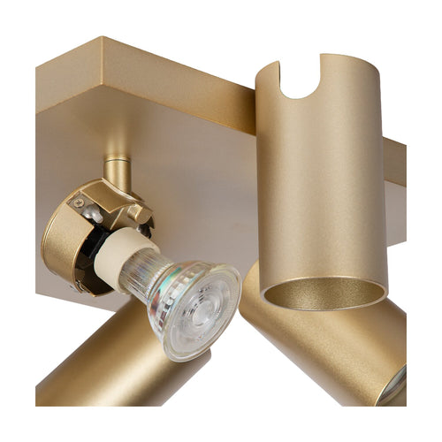 Atmooz plafondlamp Era 4 - goud - Ø 26 x H 12 cm - GU10