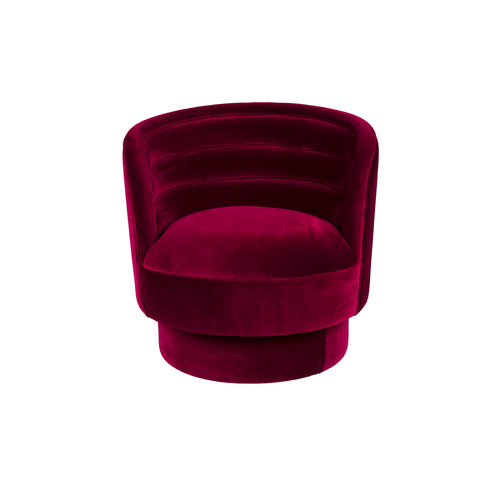 Dutchbone Dorothy Fauteuil Velvet Rood - vtwonen shop