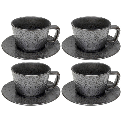 Kare Design Espressokopje Cosmos zwart (4/set)