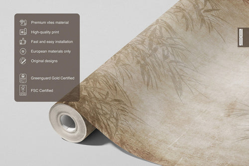 Sanders & Sanders fotobehang jungle bladeren bruin en beige - 375 x 270 cm - 601443