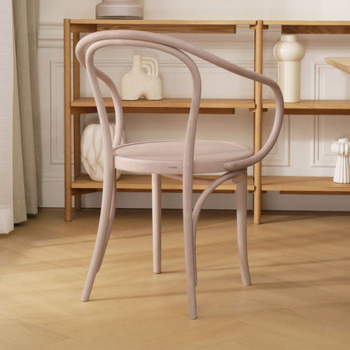 Fameg Venice No. 9 Houten Eetkamerstoel Whitewash - Met Armleuning - vtwonen shop