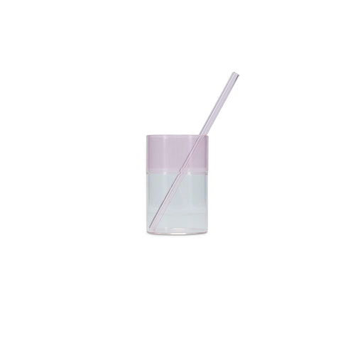 Ona - Rietje 20cm glas roze Cruse - Set van 4