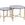 MaximaVida salontafel set Lucca 62 en 49 cm kruisframe ivoor - HPL terrazzo look
