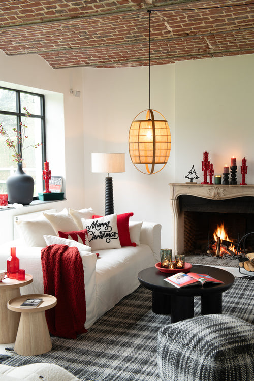 J-Line vaas Karaf - glas - mat zwart - 56 cm hoog - vtwonen shop