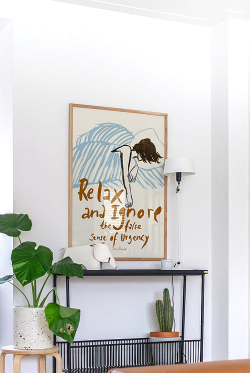 Sissan - Relax & Ignore - PSTR studio Kunst Poster - vtwonen shop