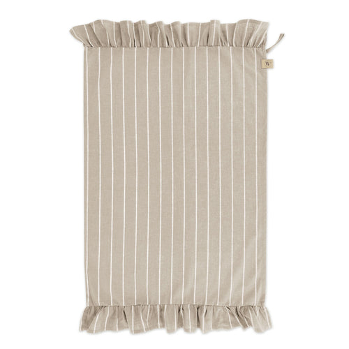 Walra - Keukenset Lovely Linen Ruffles - 3x 50x70 cm - Naturel