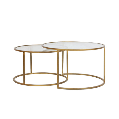 Light & Living tafel  - goud - 75x75x44 cm