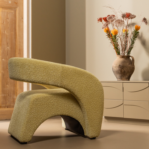 BePureHome fauteuil Radiate - Textured - Lime - 73x73x74 - vtwonen shop