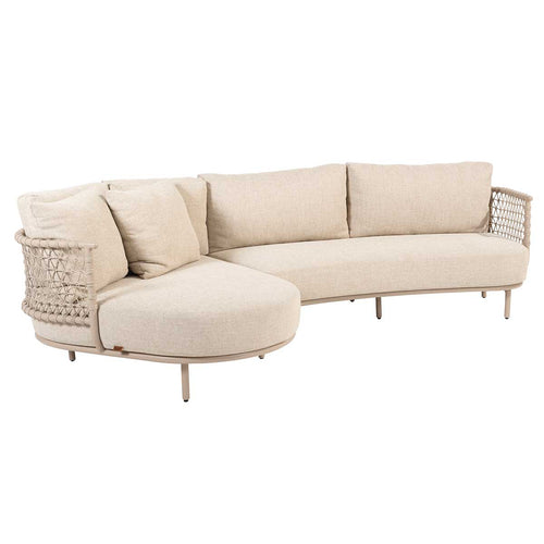 4 Seasons loungebank Sardinia latte kleurig - 2-delig - vtwonen shop