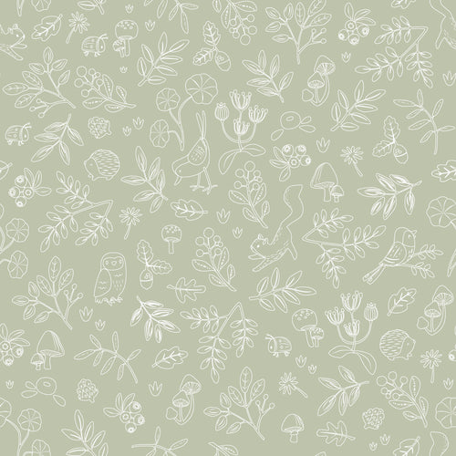 Little Dutch Vliesbehang - Forest Wonders Sage - 1000x53 - vtwonen shop