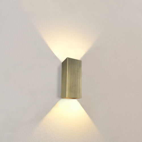 Artdelight wandlamp Dante - 2 lichts - 9  x 24   cm - brons