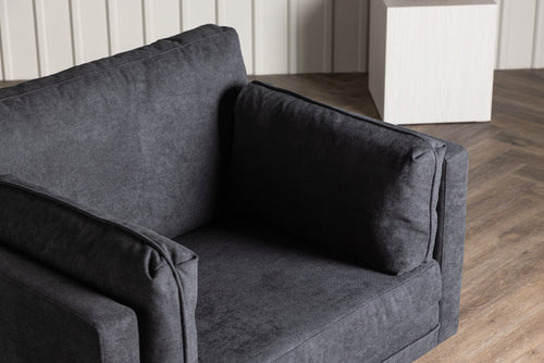 Rebellenclub Fauteuil Ioane - Zwart linnen - vtwonen shop