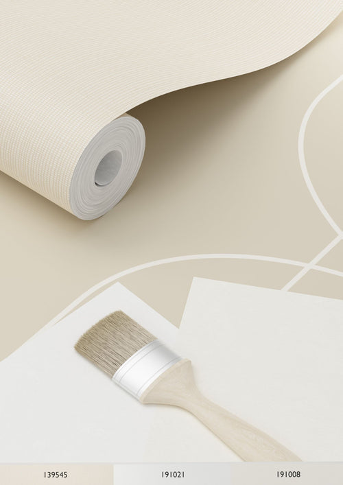 ESTAhome behang geometrische vormen beige - 50 x 900 cm - 139649