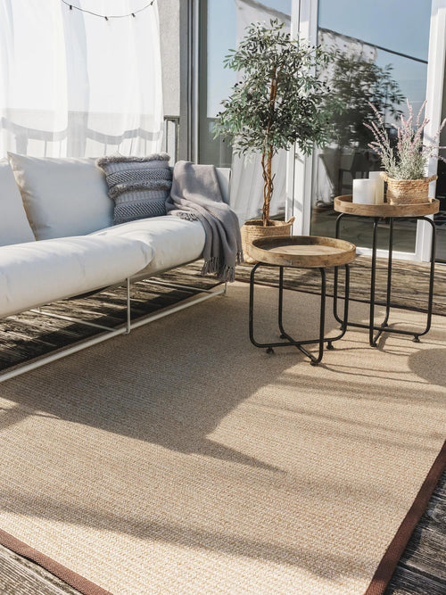 benuta binnen- en buitenkleed Nandi - beige - 90x130 cm