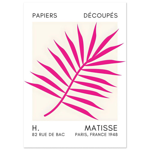 Artfulprints  Matisse – Floral reef pink   poster A4 21x29.7 cm - vtwonen shop