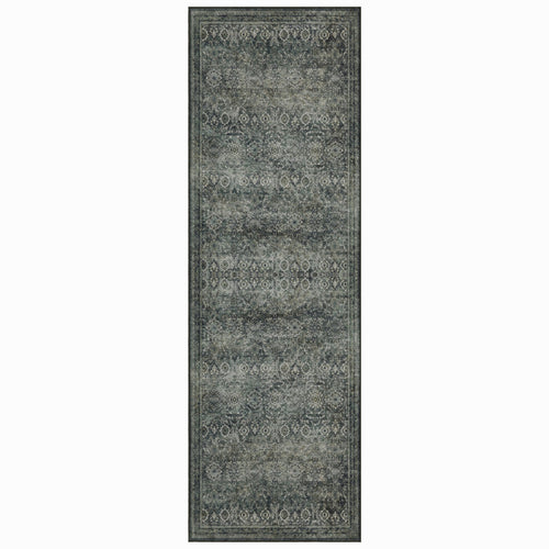 Mrcarpet Vintage Loper Vloerkleed wasbaar  Groen Elio 80x250cm 80 x 250cm