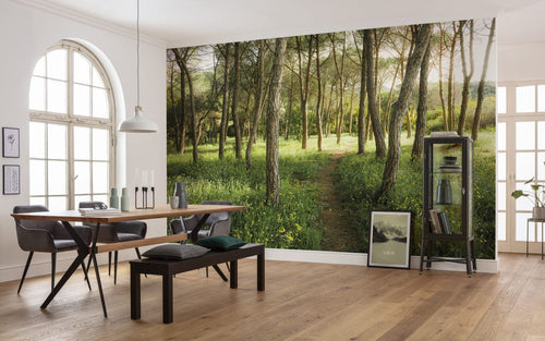 Sanders & Sanders fotobehang bos groen - 450 x 280 cm - 612611