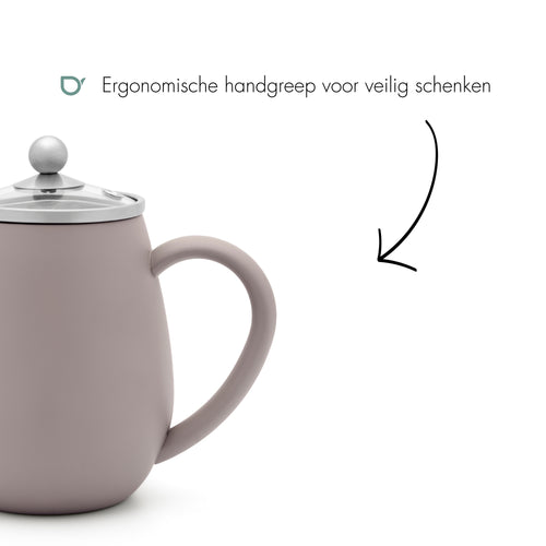 Bredemeijer Dubbelwandige Theepot Duet® Eva 0,5L, zwart Bredemeijer Dubbelwandige Theepot Duet® Eva 0,5L, zwart