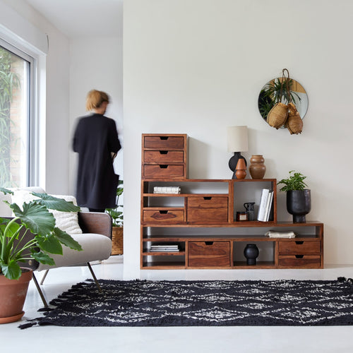 Tikamoon Massief palissander nachtkastje - Bruin - vtwonen shop