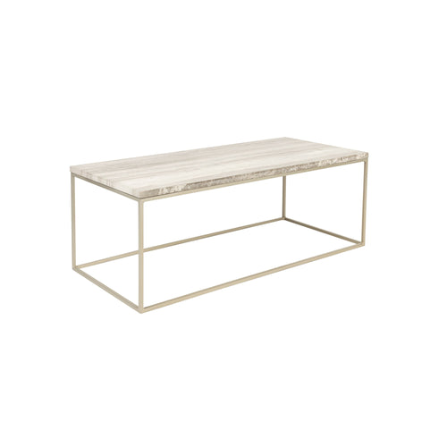 Zuiver Stray Salontafel 91 x 41 cm Marmer/ Metaal Grijs - vtwonen shop